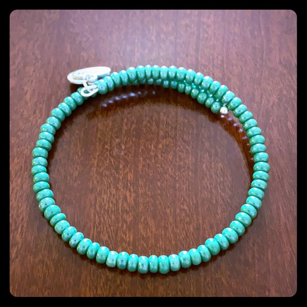 Alex and Ani green beaded wrap